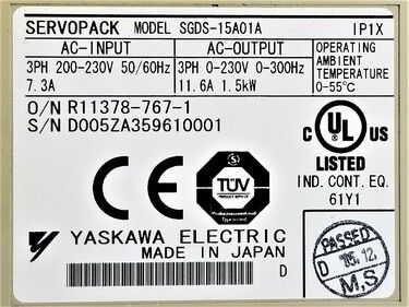 SGDS-15A01A | Yaskawa AC Motors